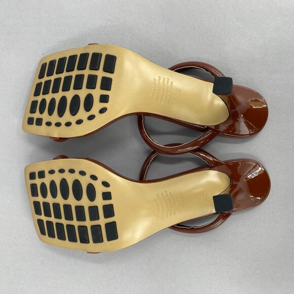 Alias Mae Lee Stiletto Heels Brown‎ Cognac Size 38 AMAE-WZ146 Strappy Sandals - Picture 13 of 14